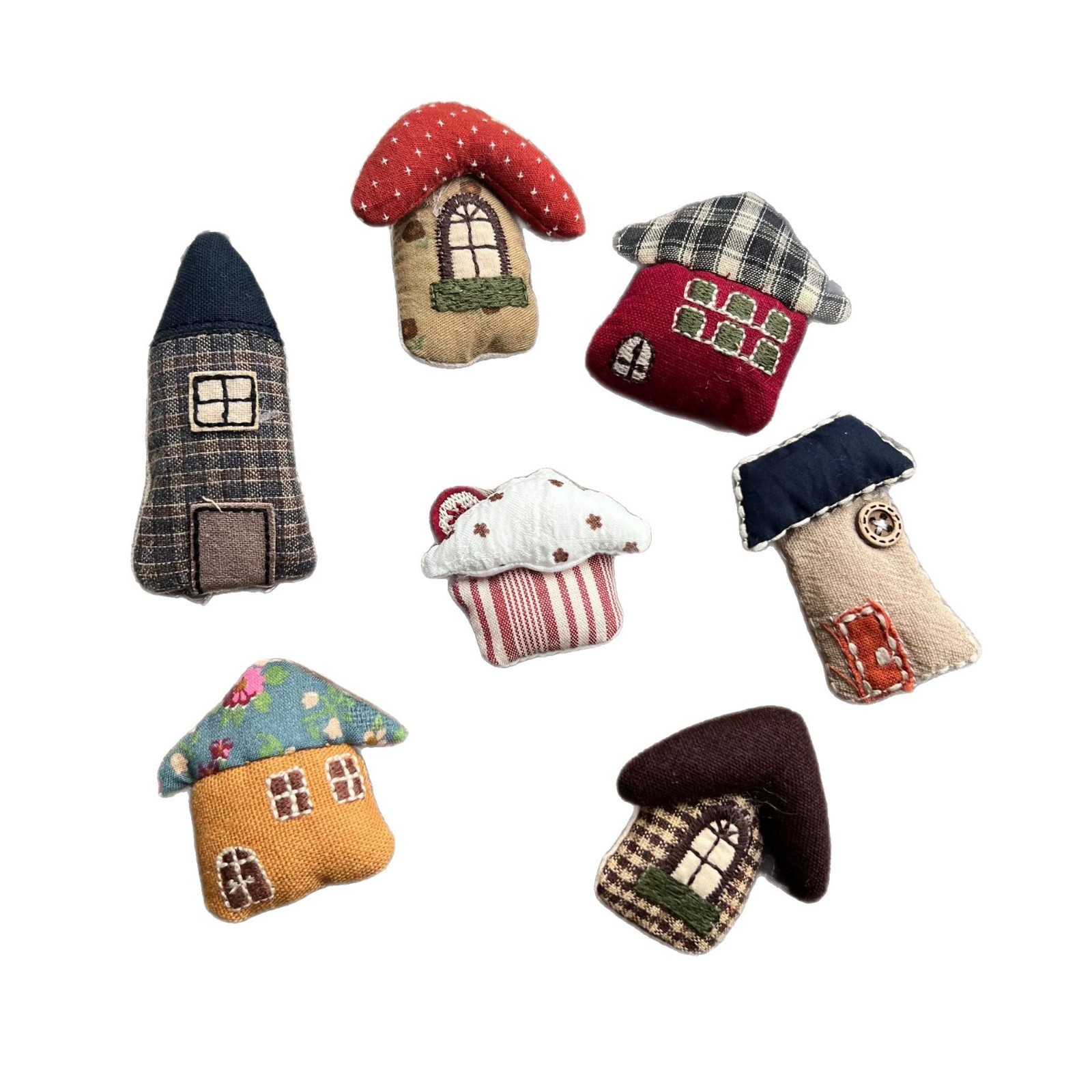 Stuffed Fabric Mushroom House  - Craft Embellishment 评论和价格