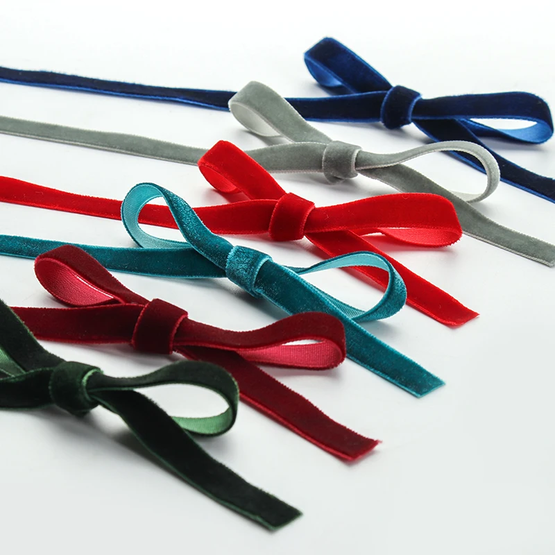 50Yards/roll Velvet Flocking R - Velvet Ribbon Roll 评论和价格