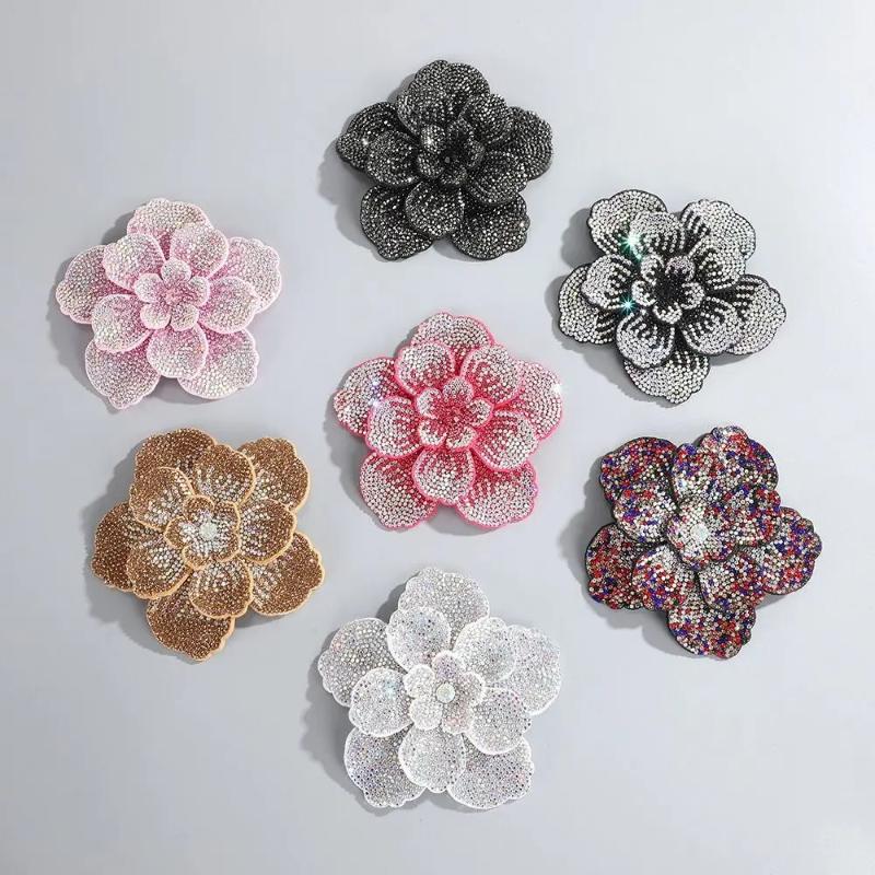 1pc Three-dimensional Camellia - Craft Embellishment 评论和价格
