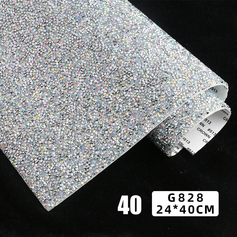 24*40cm Resin Rhinestone Stick - Hotfix Rhinestone Sheet 评论和价格