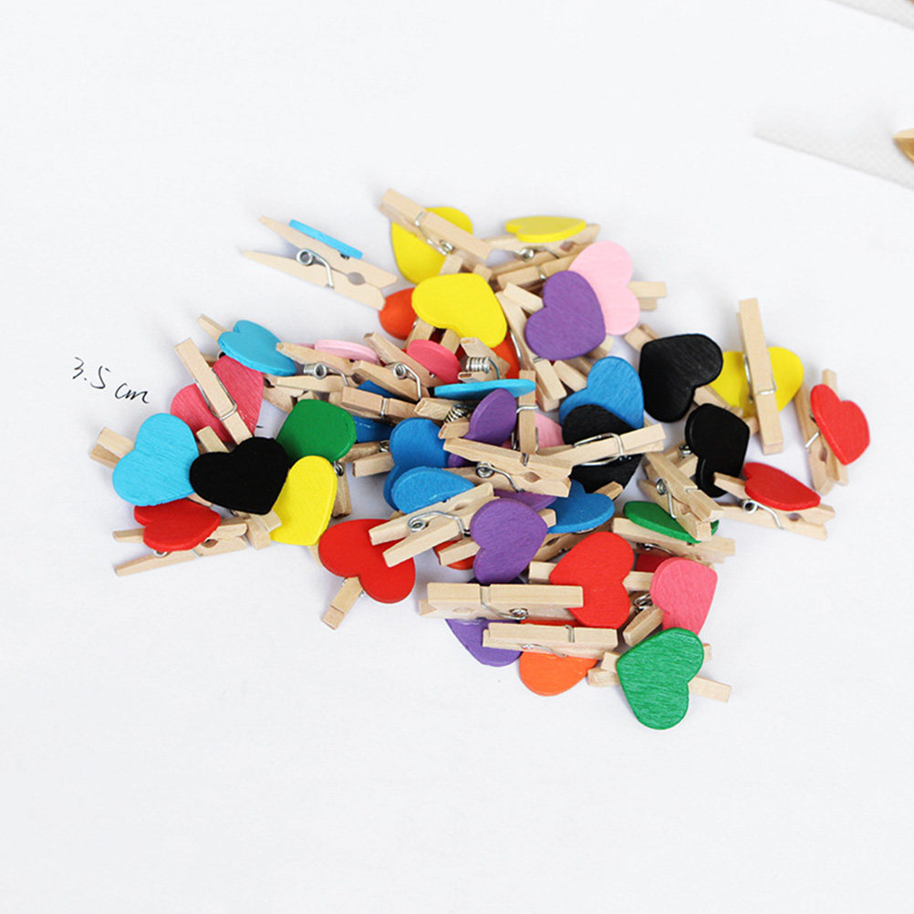 50Pcs Mini Wooden Clothespins  - Craft Embellishment 评论和价格