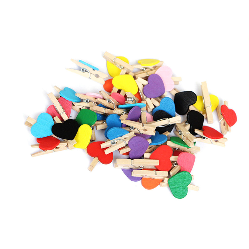 50Pcs Mini Wooden Clothespins  - Craft Embellishment 评论和价格