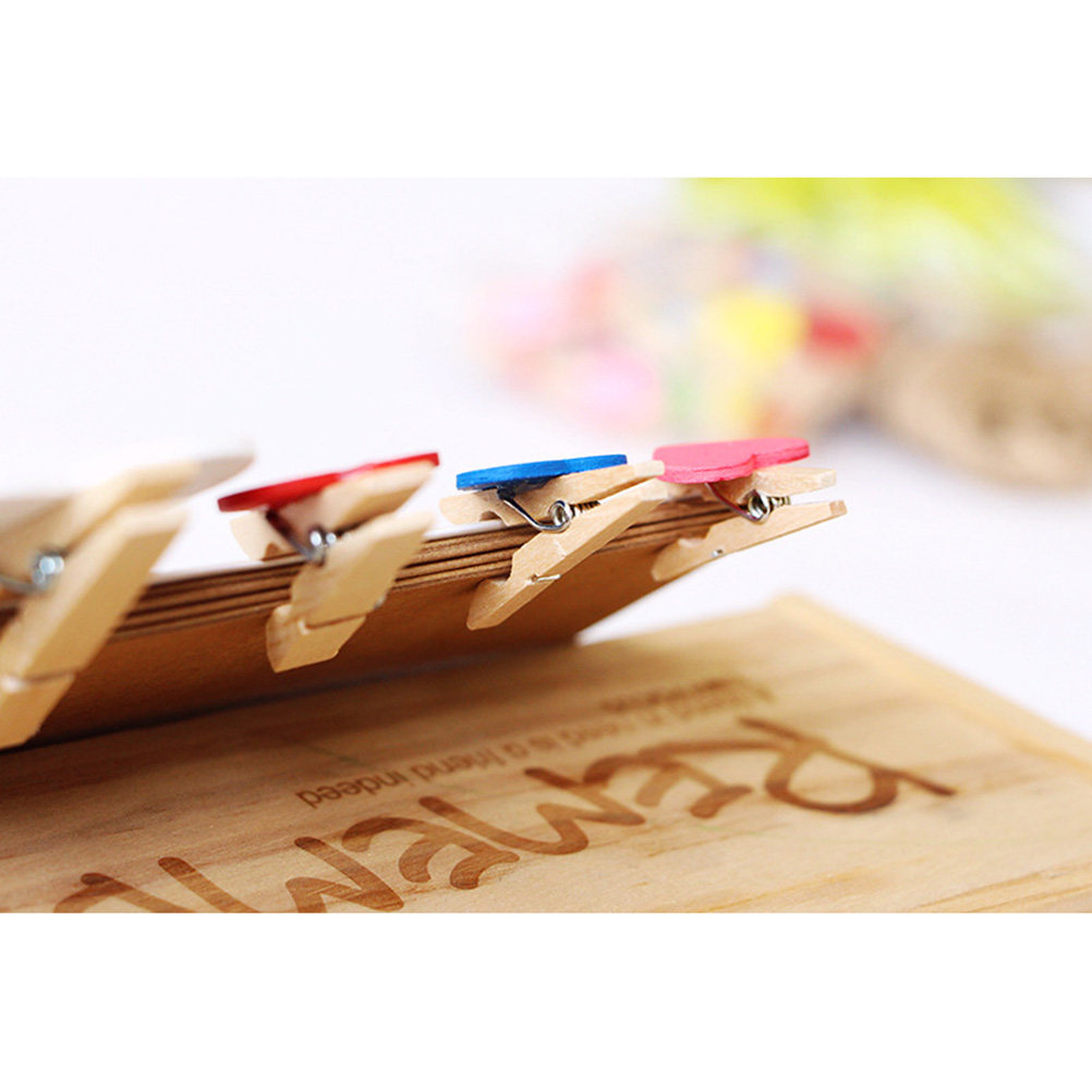 50Pcs Mini Wooden Clothespins  - Craft Embellishment 评论和价格
