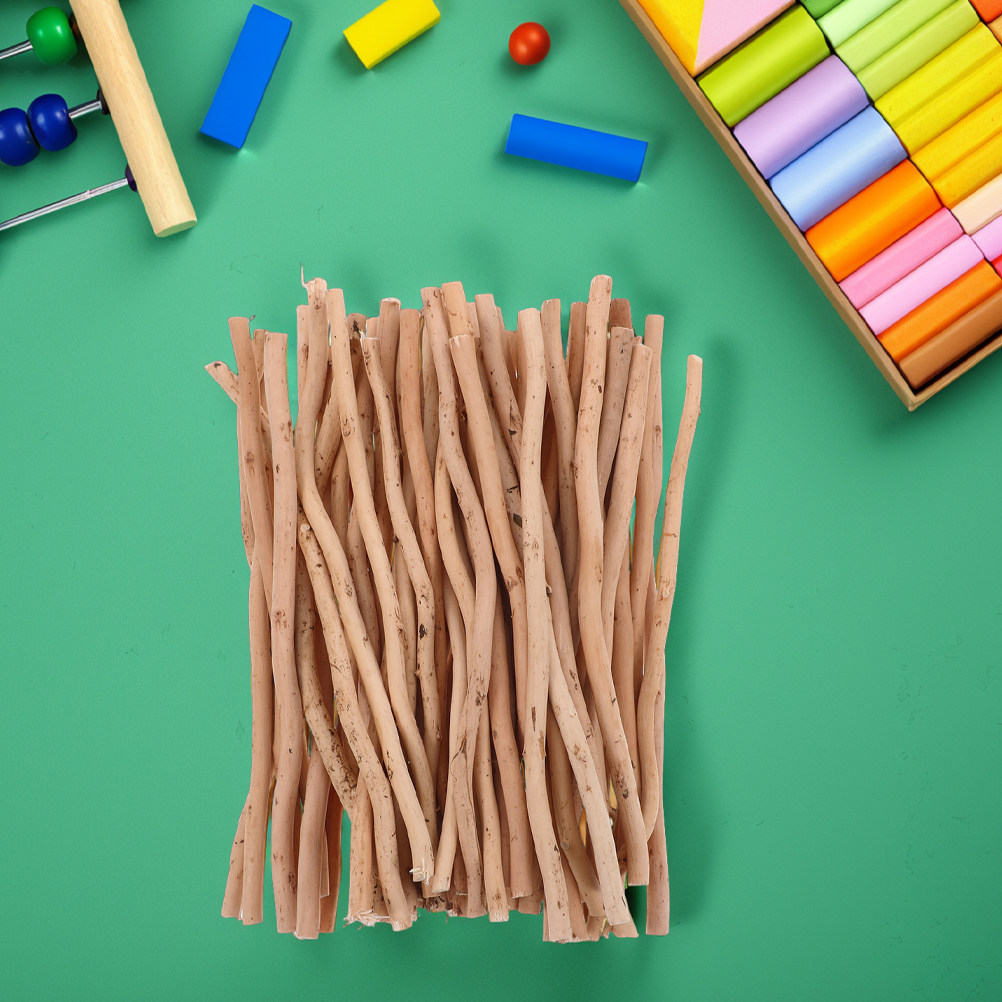 50Pcs Natural Birch Twigs Bran - Craft Embellishment 评论和价格