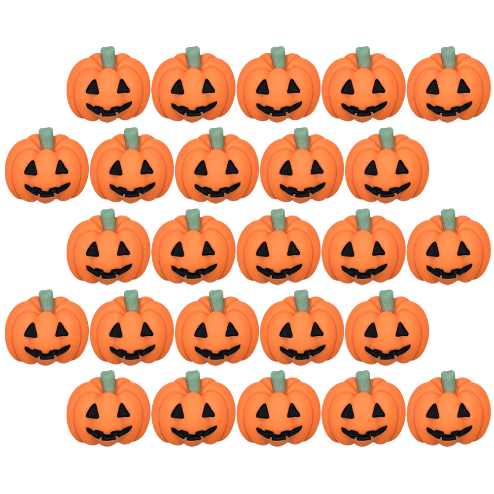 50Pcs Tiny Resin Pumpkin Charm - Craft Embellishment 评论和价格