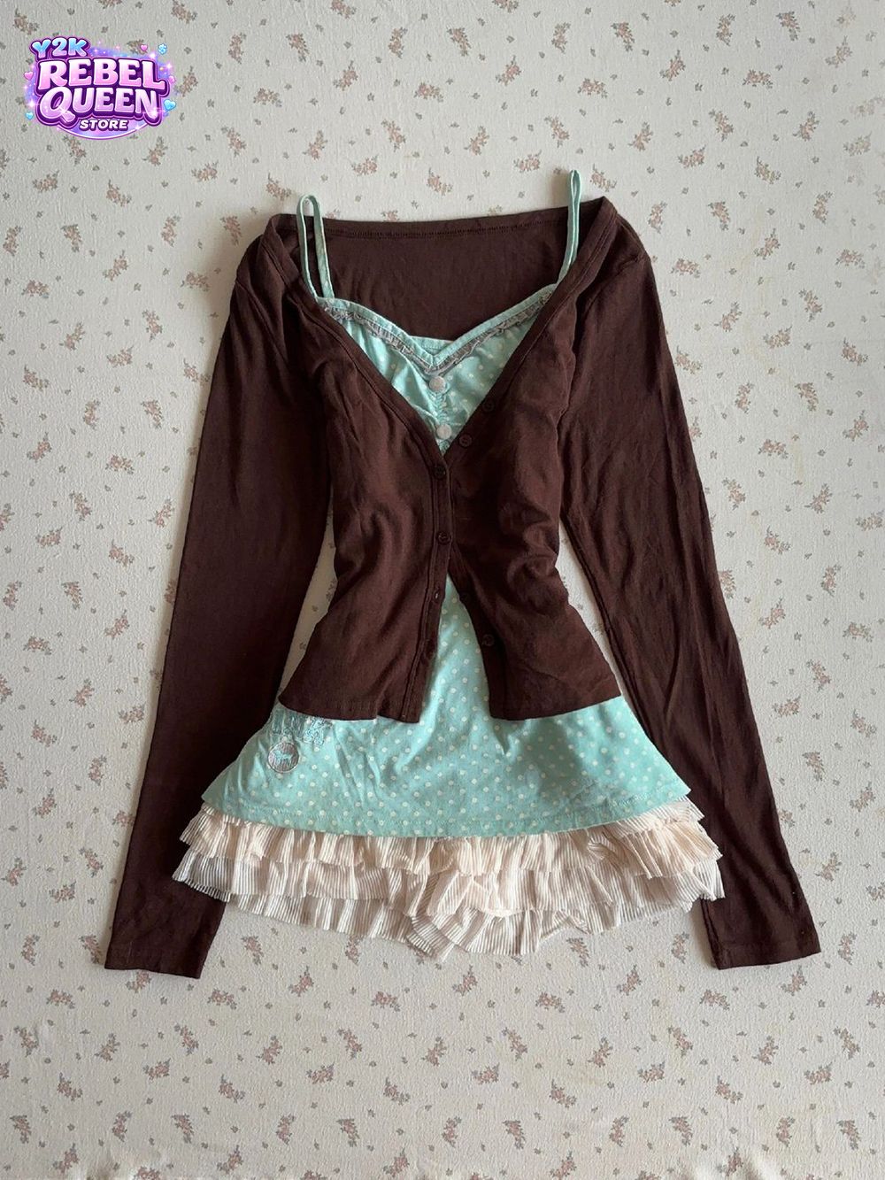 Vintage Y2K Coquette Camisole  - Elastic Lace Trim 评论和价格