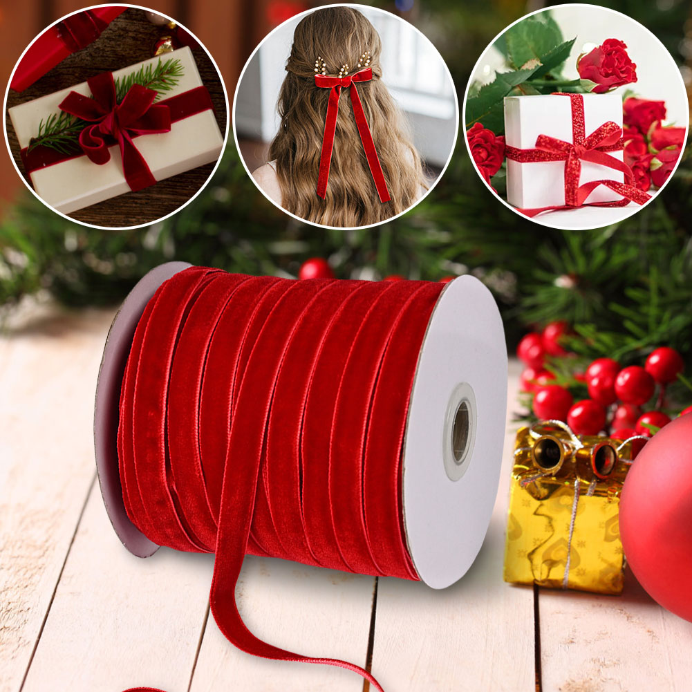Velvet Ribbon Decorative Ribbo - Velvet Ribbon Roll 评论和价格